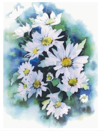 (image for) Watercolor Daisies